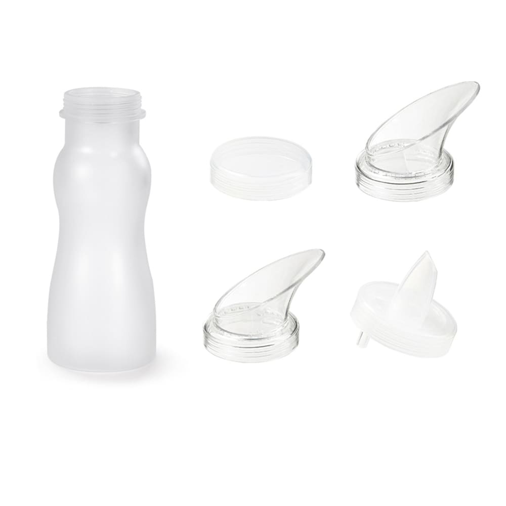 GET 16 oz Salad Dressing/Juice Bottles Set - Polycarbonate, Clear (SDB-16-PC-6-CL)