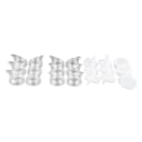 GET 30 Piece Salad Dressing Juice Bottle Set w/ Lids, Polycarbonate, Frosted (SDB-32-PC-6) thumbnail 3