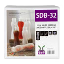 GET 30 Piece Salad Dressing Juice Bottle Set w/ Lids, Polycarbonate, Frosted (SDB-32-PC-6) thumbnail 4