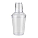 GET 17 1/2 oz Plastic Bar Cocktail Shaker Set, Clear (SH-175-1-CL) thumbnail 2