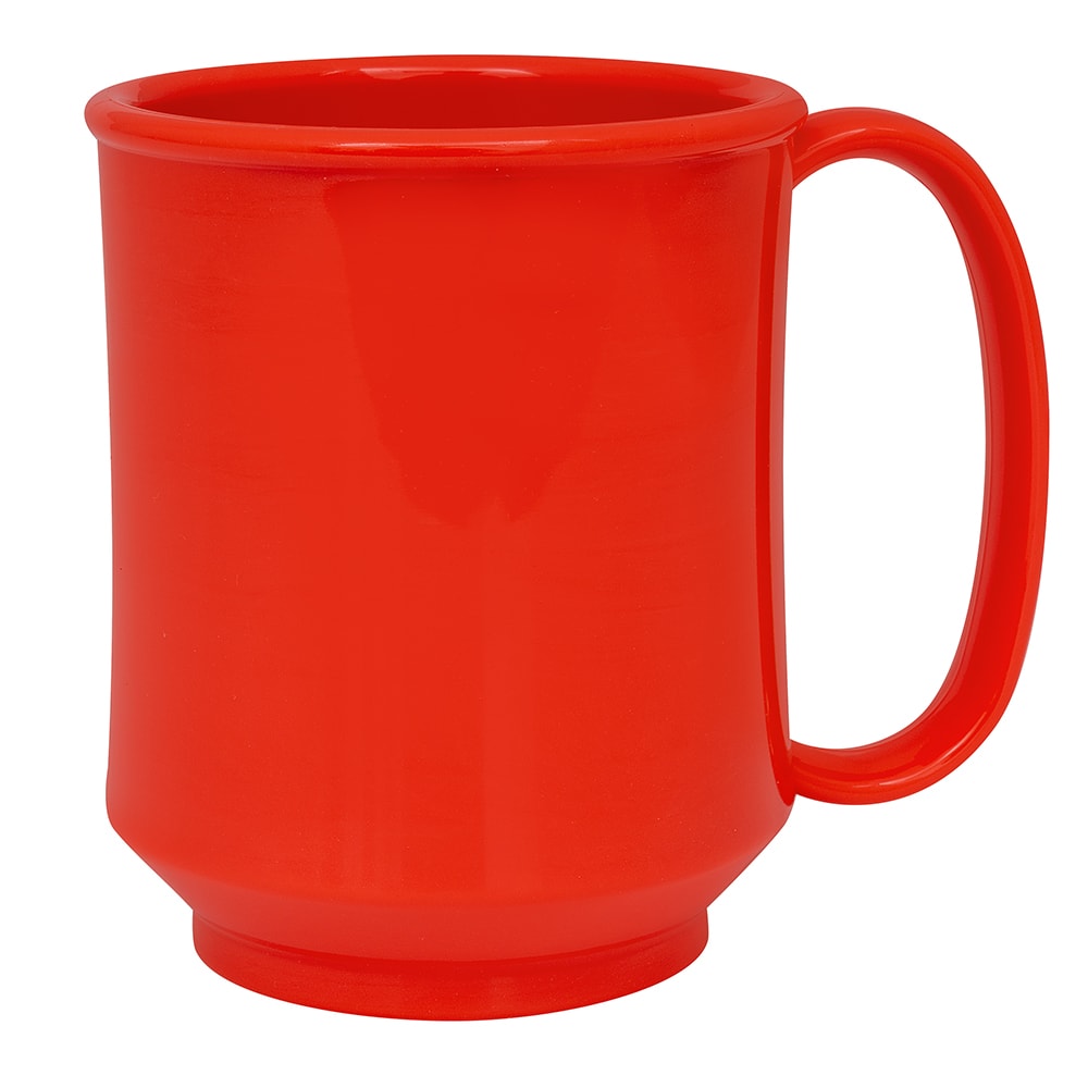 GET 8 oz Coffee Mug, Plastic, Orange (SN-104-RO)