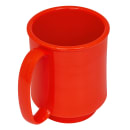 GET 8 oz Coffee Mug, Plastic, Orange (SN-104-RO) thumbnail 4