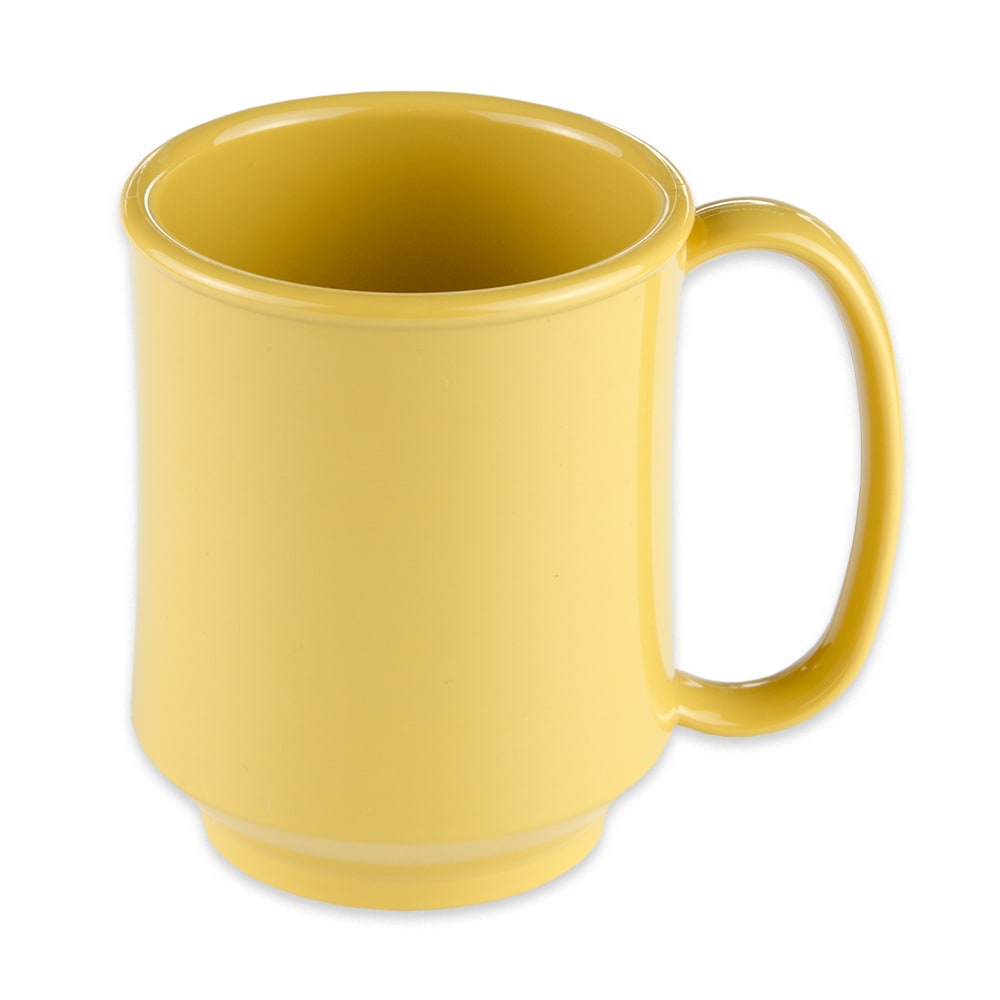 GET 8 oz Coffee Mug, Plastic, Yellow (SN-104-TY)