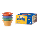 GET 2-oz Plain Cone Shaped Ramekin, Diamond Mardi Gras Colors (SP-S-620-MIX) thumbnail 3
