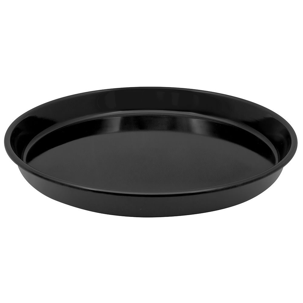 GET 13" Round Bar Tray, Melamine, Black (ST-13-BK)