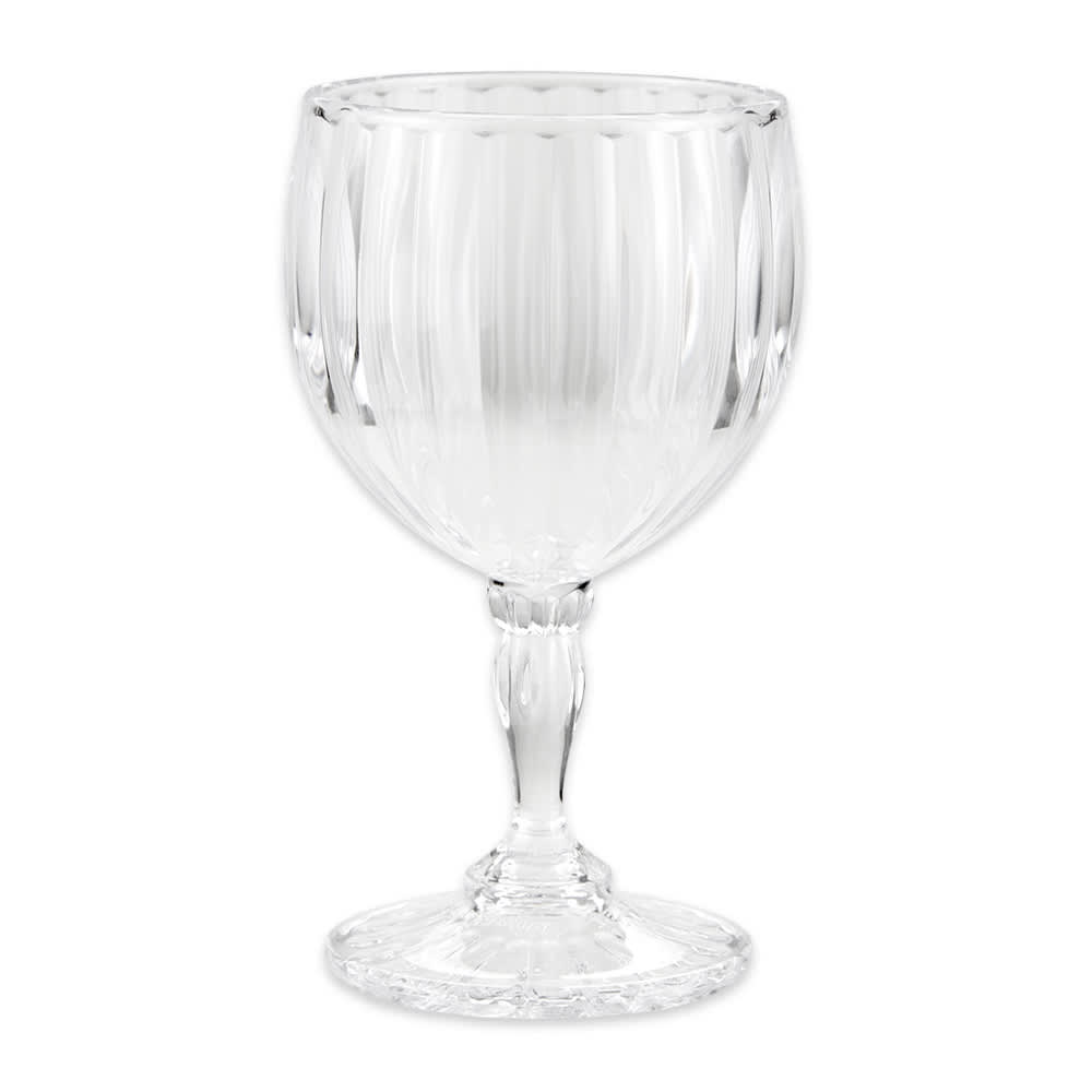 GET 8 oz Fluted Wine Glass, SAN Plastic, Clear (SW-1421-1-SAN-CL)