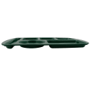 GET Melamine Rectangular Tray w/ (6) Compartments, 14 3/4" x 9 1/2", Hunter Green (TL-151-HG) thumbnail 3