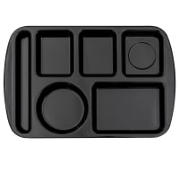 GET Melamine Rectangular Tray w/ (6) Compartments, 14 3/4" x 9 1/2", Hunter Green (TL-151-HG) thumbnail 6