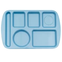 GET Melamine Rectangular Tray w/ (6) Compartments, 14 3/4" x 9 1/2", Hunter Green (TL-151-HG) thumbnail 7