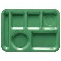 GET Plastic Rectangular Tray w/ (6) Compartments, 14" x 10", Peacock Blue (TL-152-PB) thumbnail 7
