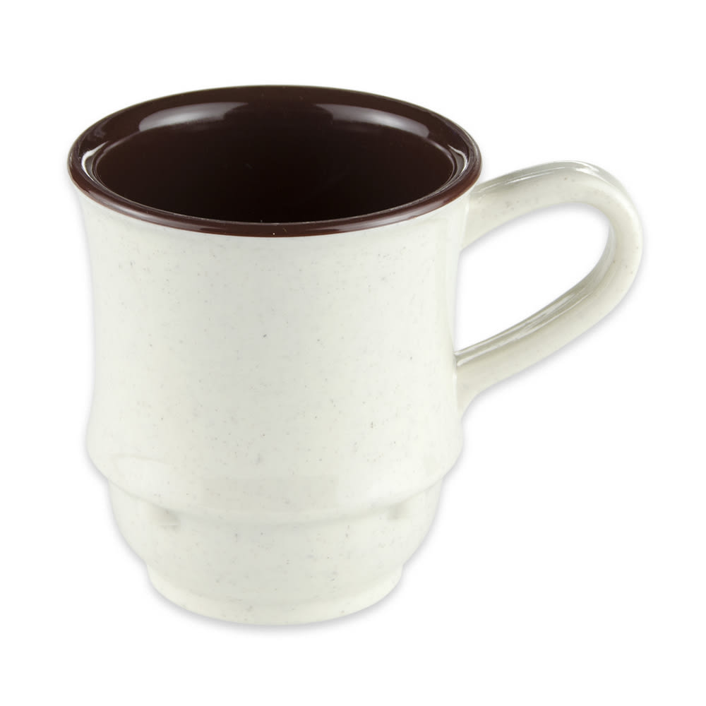 GET 8 oz Plastic Coffee Mug, White (TM-1208-U)