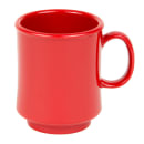 GET 8 oz Plastic Coffee Mug, Cranberry (TM-1308-CR) thumbnail 2