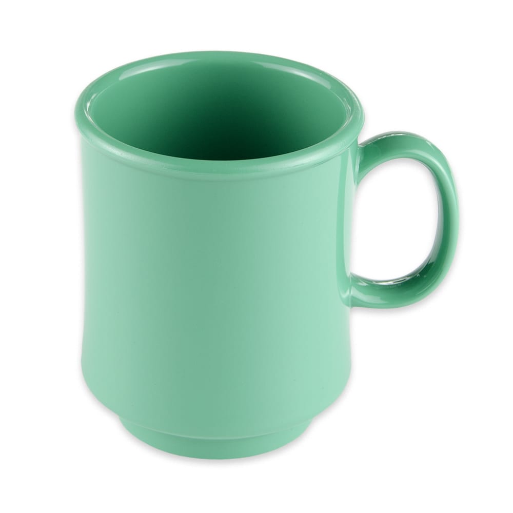 GET 8 oz Plastic Coffee Mug, Green (TM-1308-FG)