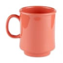 GET 8 oz Plastic Coffee Mug, Orange (TM-1308-RO) thumbnail 2