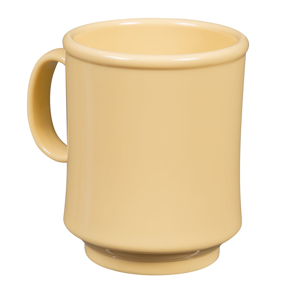 GET 8 oz Plastic Coffee Mug, Yellow (TM-1308-SQ)