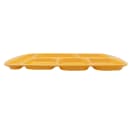 GET Melamine Rectangular Tray w/ (6) Compartments, 15 1/2" x 9 7/8", Bright Yellow (TR-151-BY) thumbnail 3