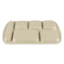 GET Melamine Rectangular Tray w/ (6) Compartments, 15 1/2" x 9 7/8", Sandstone (TR-151-S) thumbnail 5