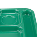 GET Plastic Rectangular Tray w/ (6) Compartments, 14 3/8" x 9 7/8", Rainforest Green (TR-152-FG) thumbnail 6