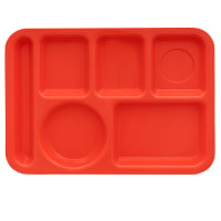 GET Plastic Rectangular Tray w/ (6) Compartments, 14 3/8" x 9 7/8", Rainforest Green (TR-152-FG) thumbnail 9