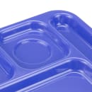 GET Plastic Rectangular Tray w/ (6) Compartments, 14 3/8" x 9 7/8", Peacock Blue (TR-152-PB) thumbnail 6
