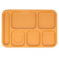 GET Plastic Rectangular Tray w/ (6) Compartments, 14 3/8" x 9 7/8", Peacock Blue (TR-152-PB) thumbnail 8