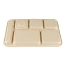 GET Plastic Rectangular Tray w/ (6) Compartments, 14 1/2" x 10", Tan (TR-153-T) thumbnail 6
