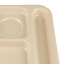 GET Plastic Rectangular Tray w/ (6) Compartments, 14 1/2" x 10", Tan (TR-153-T) thumbnail 7