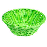 GET 9 1/2" Round Serving Basket, Polypropylene, Black (WB-1501-BK) thumbnail 6
