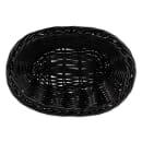 GET Oval Bread & Bun Basket, 9" x 6 3/4", Polypropylene, Black (WB-1503-BK) thumbnail 4