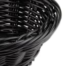 GET Oval Bread & Bun Basket, 9" x 6 3/4", Polypropylene, Black (WB-1503-BK) thumbnail 6