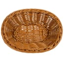 GET Oval Bread Basket, 9" x 6 3/4", Polypropylene, Honey (WB-1503-HY) thumbnail 2