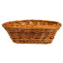 GET Oval Bread Basket, 9" x 6 3/4", Polypropylene, Honey (WB-1503-HY) thumbnail 3