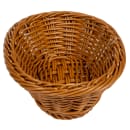 GET Oval Bread Basket, 9" x 6 3/4", Polypropylene, Honey (WB-1503-HY) thumbnail 4