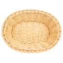 GET Oval Bread & Bun Basket, 9" x 6 3/4", Polypropylene, Natural (WB-1503-N) thumbnail 2