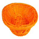 GET Oval Bread & Bun Basket, 9" x 6 3/4", Polypropylene, Orange (WB-1503-OR) thumbnail 4