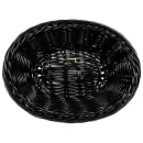 GET Oval Bread & Bun Basket, 9" x 6 3/4", Polypropylene, Black (WB-1504-BK) thumbnail 2