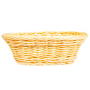 GET Oval Bread & Bun Basket, 9" x 6 3/4", Polypropylene, Natural (WB-1504-N) thumbnail 3