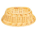GET Oval Bread & Bun Basket, 9" x 6 3/4", Polypropylene, Natural (WB-1504-N) thumbnail 5