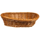 GET Oval Bread Basket, 11 3/4" x 8", Polypropylene, Honey (WB-1505-HY) thumbnail 3