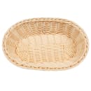 GET Oval Bread & Bun Basket, 11 3/4" x 8", Polypropylene, Natural (WB-1505-N) thumbnail 2