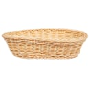 GET Oval Bread & Bun Basket, 11 3/4" x 8", Polypropylene, Natural (WB-1505-N) thumbnail 3