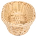 GET Oval Bread & Bun Basket, 11 3/4" x 8", Polypropylene, Natural (WB-1505-N) thumbnail 4