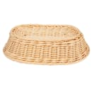 GET Oval Bread & Bun Basket, 11 3/4" x 8", Polypropylene, Natural (WB-1505-N) thumbnail 5