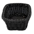 GET Oval Bread & Bun Basket, 9 1/2" x 7 3/4", Polypropylene, Black (WB-1506-BK) thumbnail 4