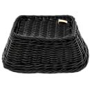 GET Oval Bread & Bun Basket, 9 1/2" x 7 3/4", Polypropylene, Black (WB-1506-BK) thumbnail 5