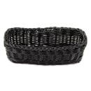 GET Rectangular Bread Basket, 10" x 4 3/4", Polypropylene, Black (WB-1507-BK) thumbnail 2