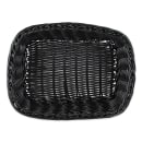 GET Rectangular Bread & Bun Basket, 11 1/2" x 8 1/2", Polypropylene, Black (WB-1508-BK) thumbnail 4