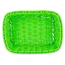 GET Rectangular Bread & Bun Basket, 11 1/2" x 8 1/2", Polypropylene, Green (WB-1508-G) thumbnail 4