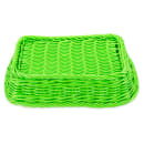 GET Rectangular Bread & Bun Basket, 11 1/2" x 8 1/2", Polypropylene, Green (WB-1508-G) thumbnail 5