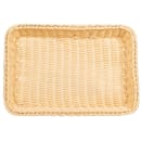 GET Rectangular Bread & Bun Basket, 18" x 12 1/4", Polypropylene, Natural (WB-1509-N) thumbnail 2